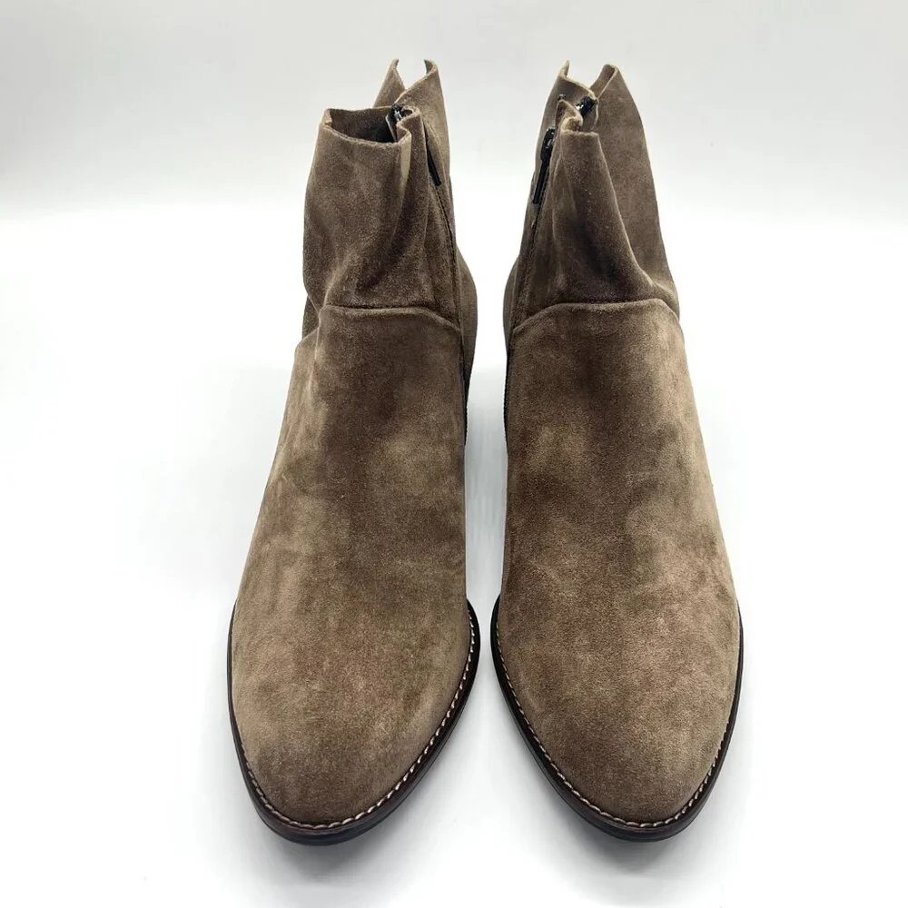 Paul Green Womens Size 8.5 US 6 UK Faye Brown‎ Suede Leather Ankle Boots Shoes